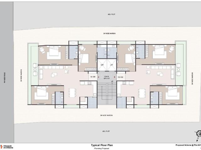 3 BHK Apartment in Paldi for resale Ahmedabad. The reference number is 20836378