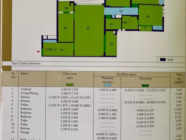 3 BHK Apartment in Pancha Sayar for resale Kolkata. The reference number is 19190480