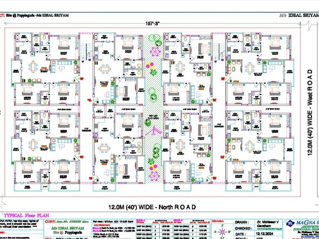 3 BHK Apartment in Puppalaguda for resale Hyderabad. The reference number is 18822522