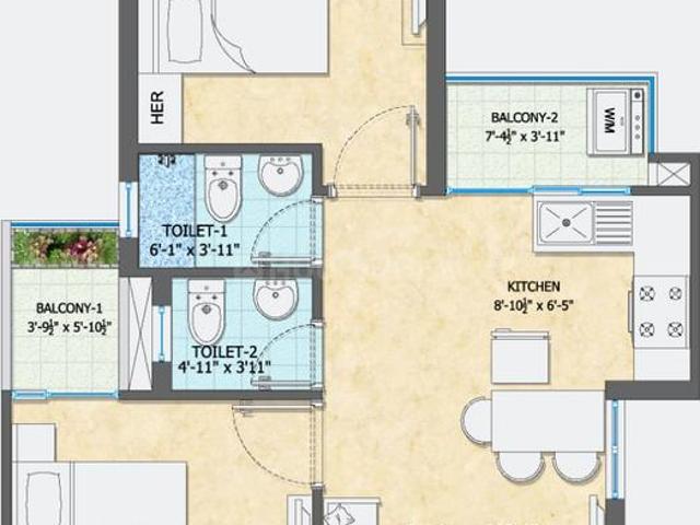 3 BHK Apartment in Raj Nagar Extension for resale Ghaziabad. The reference number is 18346698