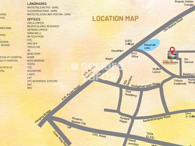 3 BHK Apartment in Whitefield for resale Bengaluru. The reference number is 18217543