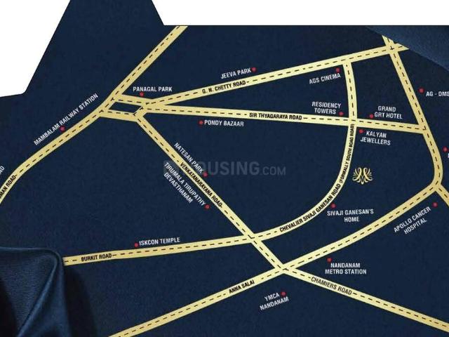 3 BHK Apartment in T Nagar for resale Chennai. The reference number is 20215860