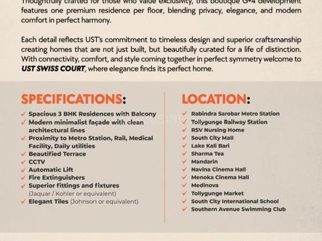 3 BHK Apartment in Tollygunge for resale Kolkata. The reference number is 20408122