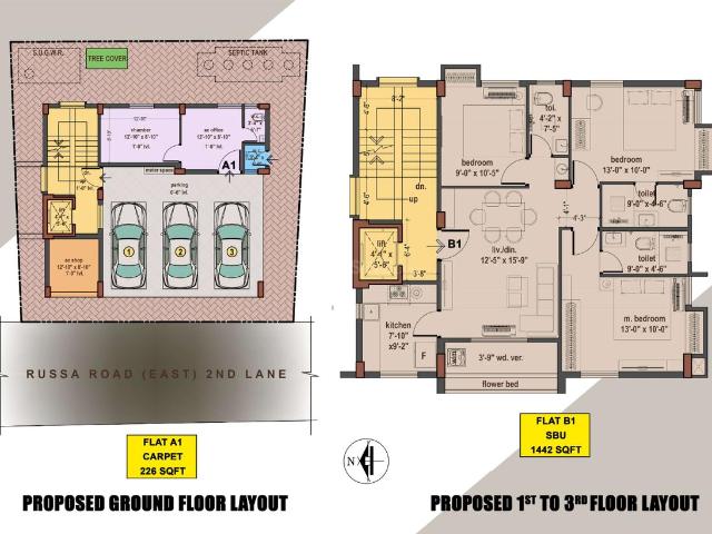 3 BHK Apartment in Tollygunge for resale Kolkata. The reference number is 20210954