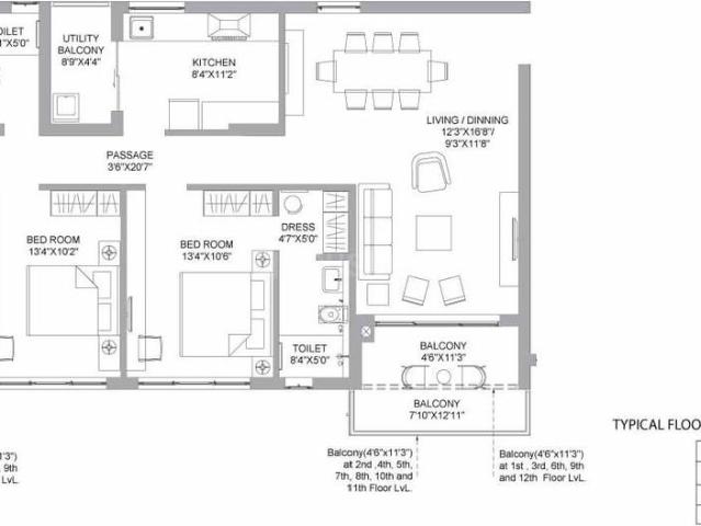 3 BHK Apartment in Tangra for resale Kolkata. The reference number is 10052003