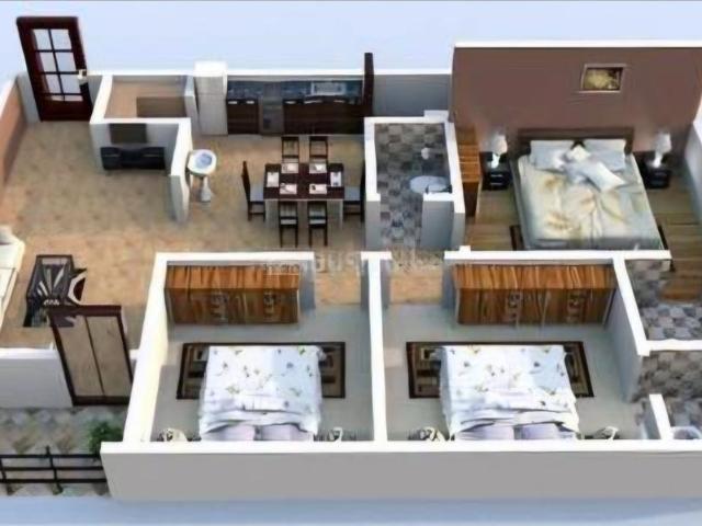 3 BHK Apartment in Thaltej for rent Ahmedabad. The reference number is 20312570