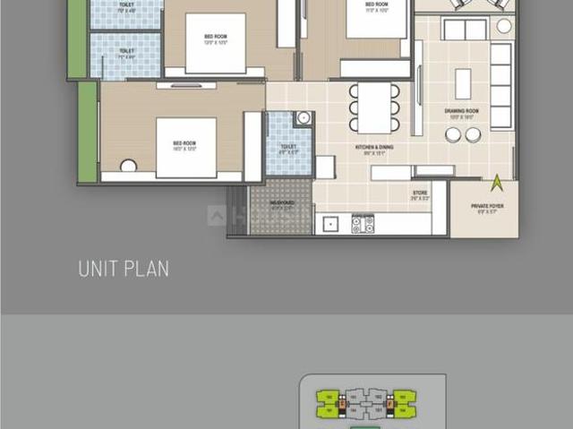 3 BHK Apartment in Tragad for resale Ahmedabad. The reference number is 11142629