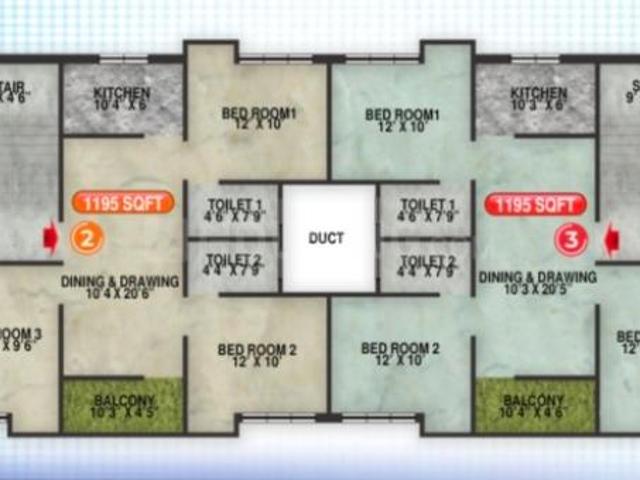 3 BHK Apartment in Ushagram for resale Asansol. The reference number is 17229330