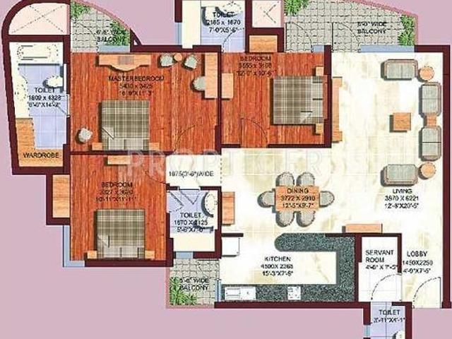 3 BHK Apartment in Vasundhara for rent Ghaziabad. The reference number is 16827638