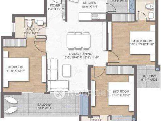 3 BHK Flat In M3m Crown For Sale In Sector 111
