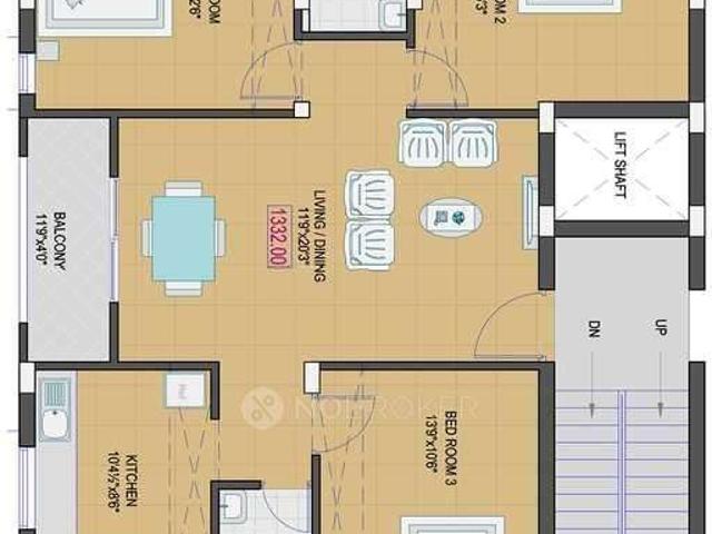 3 BHK Flat In Aavaasa Ganga For Sale In Nanganallur