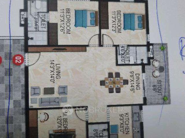 3 BHK Flat In Anvita Ivana For Sale In Kollur