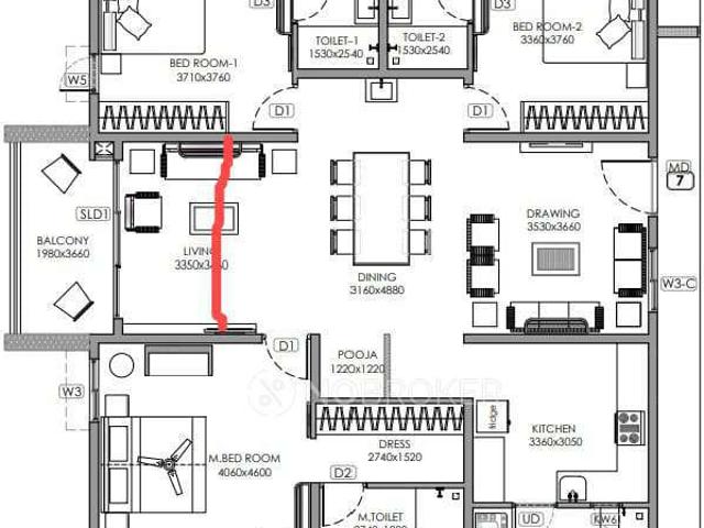3 BHK Flat In Aparna Zenon for Rent In Puppalaguda