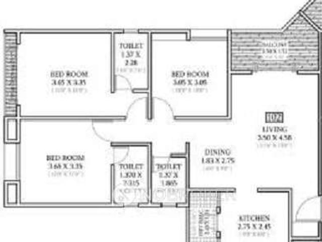 3 BHK Flat In Basil Mondale For Sale In Mundhwa