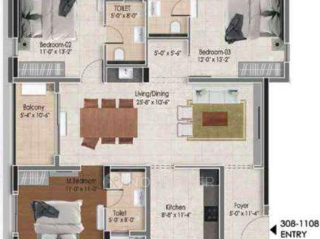 3 BHK Flat In Dra Astra For Sale In Madhavaram