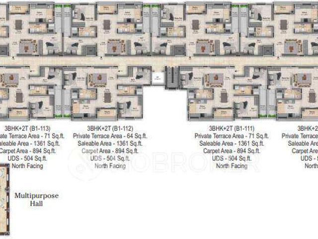3 BHK Flat In Dra Beena Clover For Sale In East Tambaram