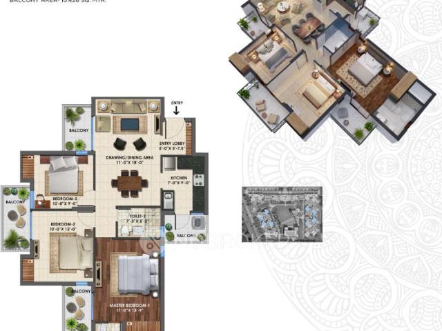 3 BHK Flat In Express Astra For Sale In Sector 1