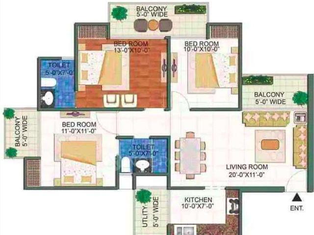 3 BHK Flat In Eldeco Echoes Of Eden For Sale In Yamuna Expr