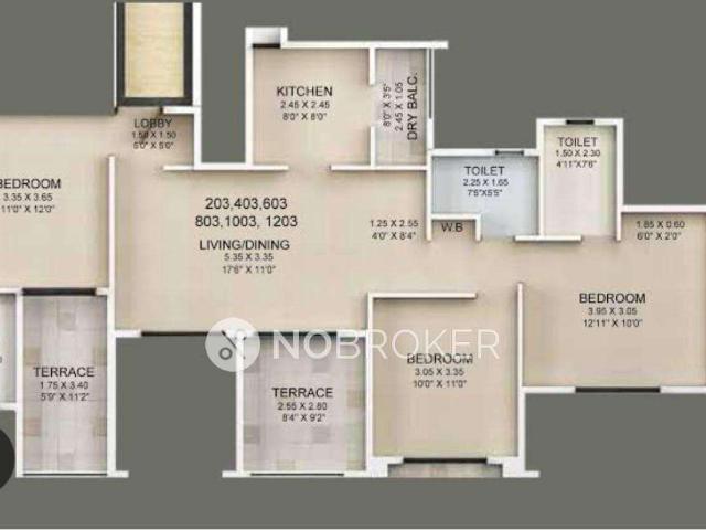 3 BHK Flat In Guardian Eastern Meadows, Kharadi for Rent In