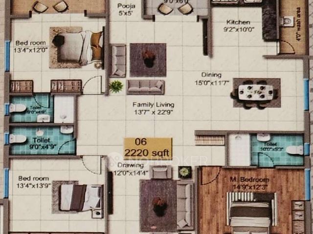 3 BHK Flat In Garuda Srinivasam for Rent In Manchirevula