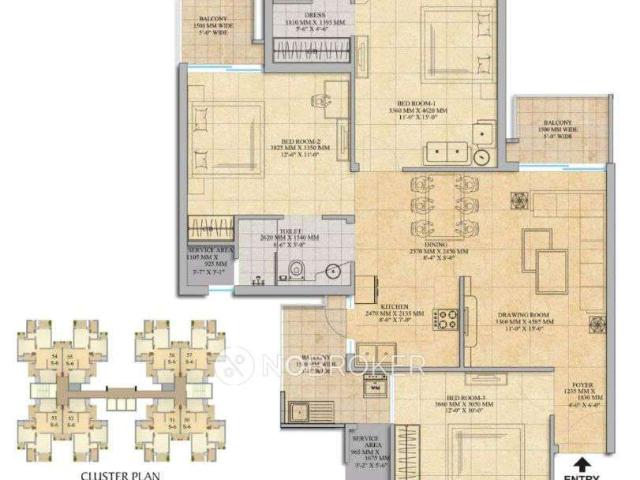 3 BHK Flat In Gaur Saundaryam For Sale In Techzone 4