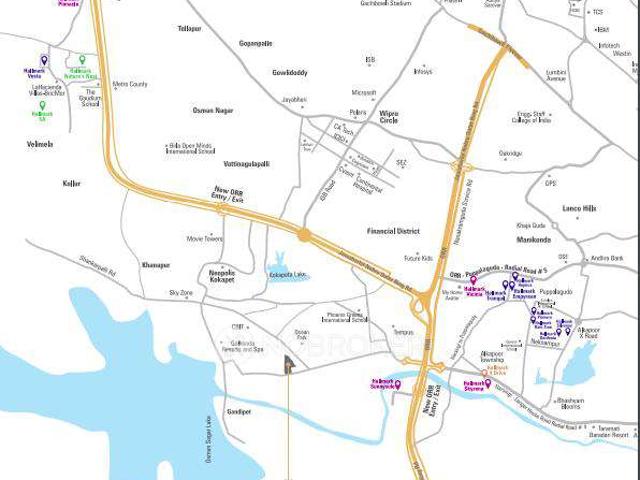 3 BHK Flat In Hallmark Treasor For Sale In Gandipet