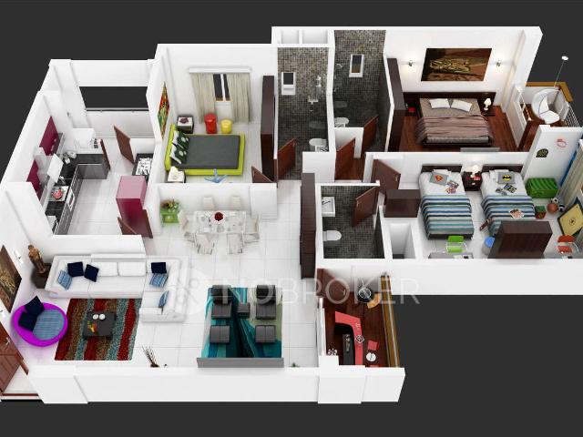 3 BHK Flat In Hm World City For Sale In J. P. Nagar