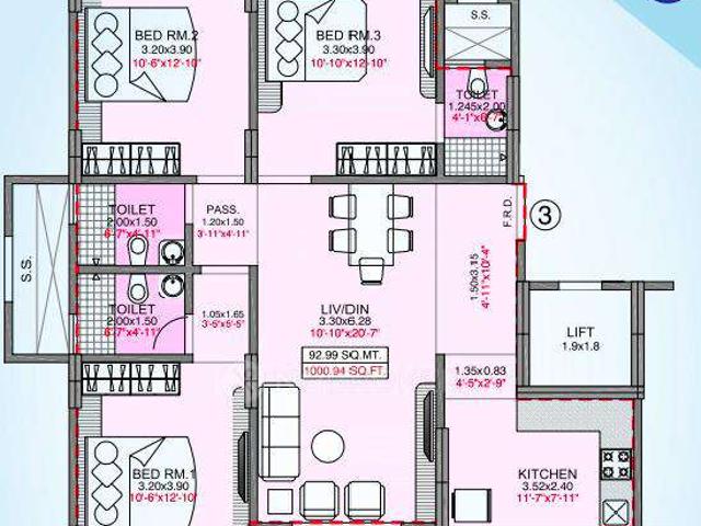 3 BHK Flat In Integrated Kavya For Sale In Andheri West
