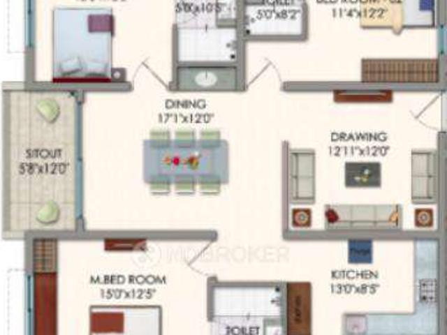 3 BHK Flat In Jayabheri The Nirvana For Sale In Gachibowli