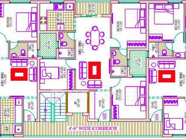 3 BHK Flat In Kcs Golden Lotus For Sale In Sholinganallur