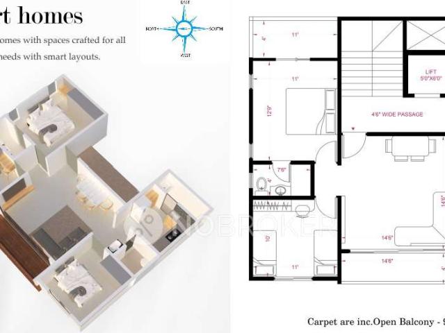 3 BHK Flat In Pralita Paradise For Sale In Ravet