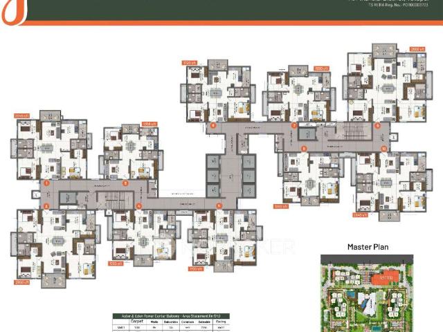 3 BHK Flat In Rajapushpa Imperia For Sale In Tellapur