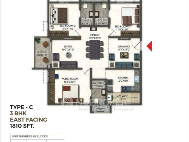 3 BHK Flat In Ramky One Odyssey For Sale In Kokapet