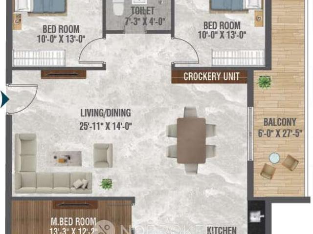 3 BHK Flat In Risinia The Edge, Bachupally For Sale In Bach
