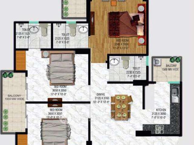 3 BHK Flat In Sublime Spring Elmas For Sale In Sector 12, G