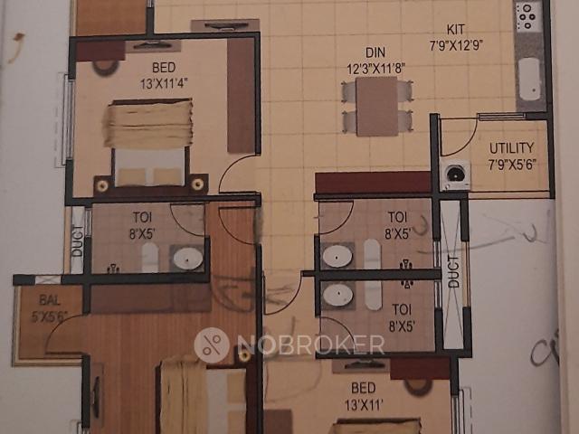 3 BHK Flat In Sumadhura Silver Ripples for Rent In Whitefield