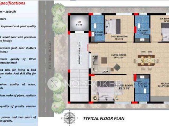 3 BHK Flat In Saanvika Splendid Homes For Sale In Patancheruvu