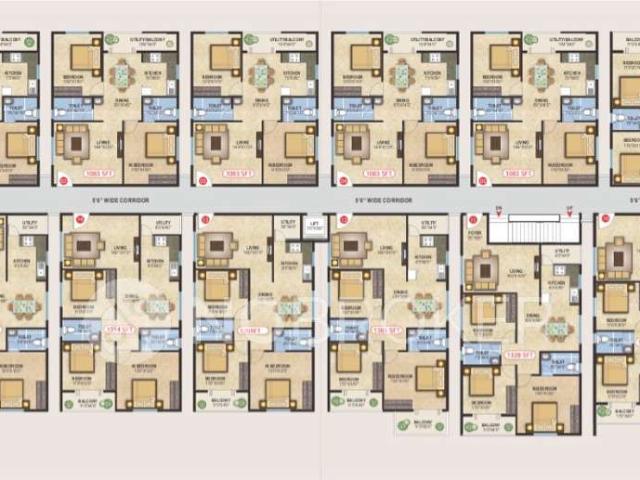 3 BHK Flat In Sri Balaji Arunodhaya For Sale In Sri Balaji Arunodhaya