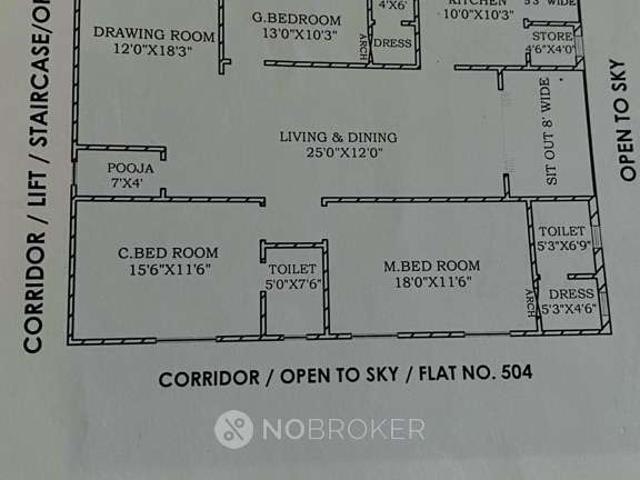3 BHK Flat In Udaya Royal Crest For Sale In Kothaguda