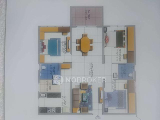 3 BHK Flat In Urbanrise On Cloud 33 For Sale In Bachupally