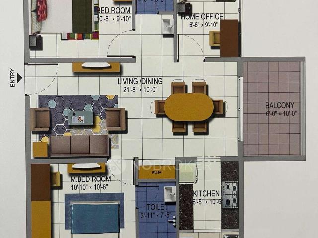 3 BHK Flat In Urbanrise On Cloud 33 For Sale In Bachupally