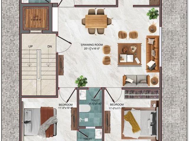 3 BHK Independent Builder Floor in Chhattarpur for resale New Delhi. The reference number is 20662600
