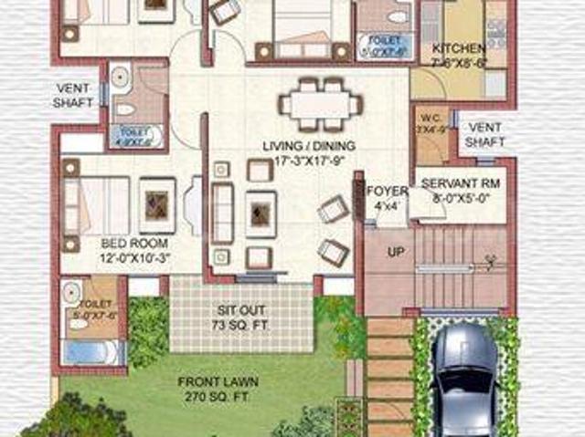 3 BHK Independent Builder Floor in Sector 48 for resale Gurgaon. The reference number is 19951656