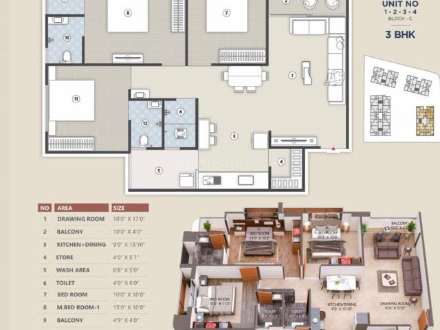 3 BHK Penthouse in Hathijan for resale Ahmedabad. The reference number is 18461590