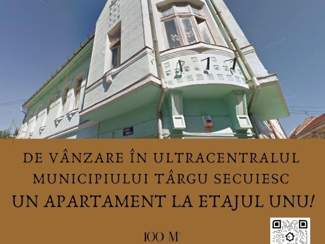 De vânzare apartament la etajul 1 în ultracentralul municipiului Târgu