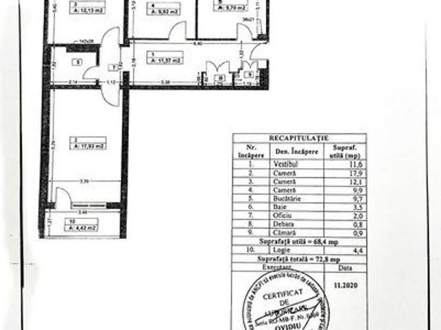 3 camere, apartament de vanzare Bucuresti judet, Sectorul 3 9182 •