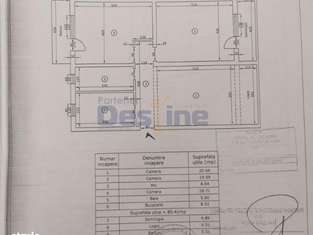 3 camere, apartament de vanzare Iasi judet, Barnova 9150 •