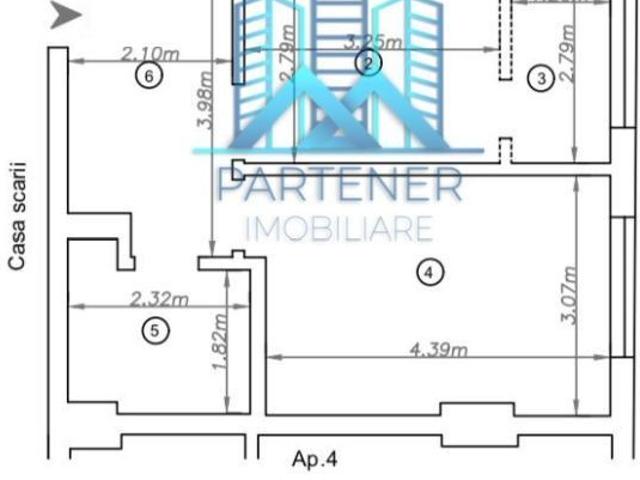 3 camere, apartament de vanzare Iasi judet, Rediu 9166 •