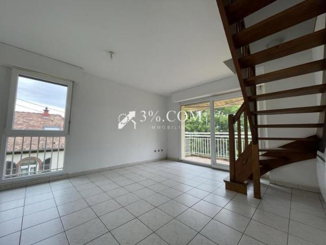 3%.COM EXCLUSIVITÉ à VENDENHEIM, duplex de F3/4 de 75m2, 1