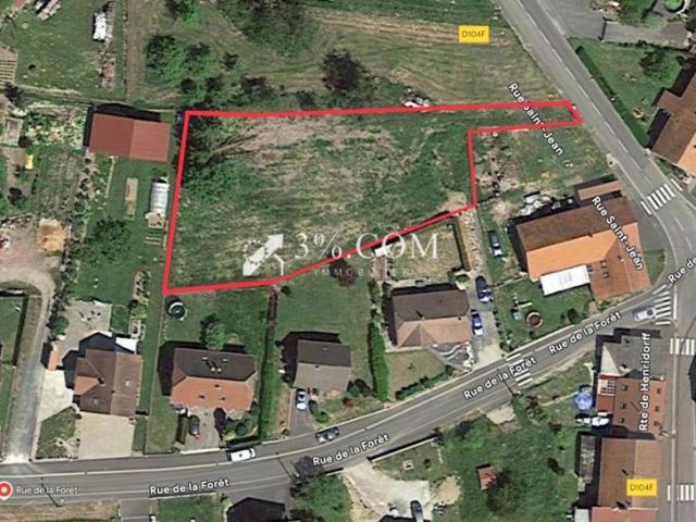 3%.COM EXCLUSIVITÉ à WALTEMBOURG, terrain de 18,37 ares co